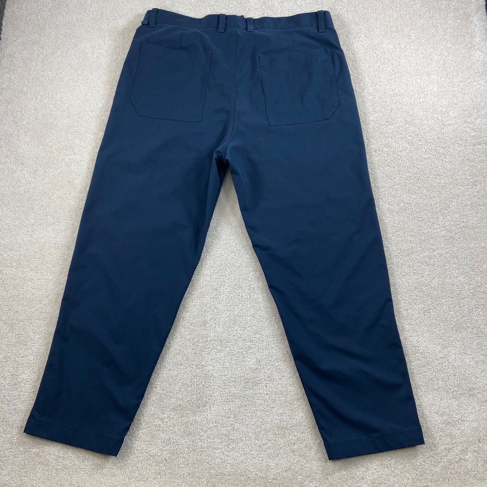 Lululemon Relaxed Smooth Twill Trousers Pants Men 36 (Fits 38) Navy Blue LM5AN1S
